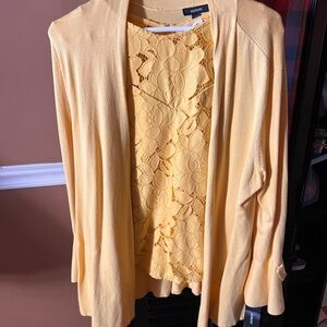 Alfani Women's Cardigan in Sunny Yellow